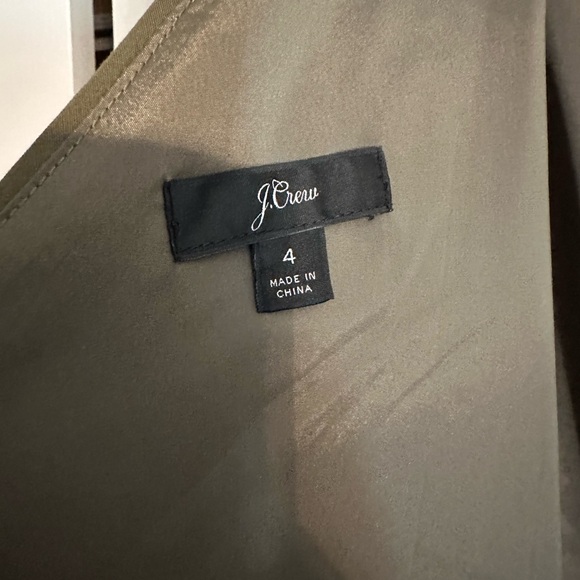 MINT Condition *Rare* J Crew Wrap Jumpsuit, 4, Olive Green - Picture 10 of 11